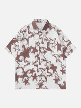 Stars Print Short Sleeve Shirts