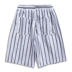 Stripe Drawstring Shorts