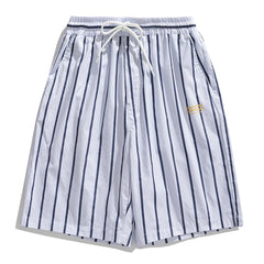 Stripe Drawstring Shorts