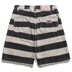 Striped Workwear Casual Shorts
