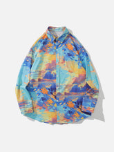 Sunset Print Long Sleeve Shirts