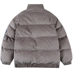 Three-dimensional Letter Towel Embroidered Winter Coat