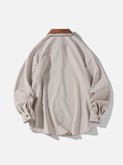 Tie Chain Trim Long-Sleeved Shirt