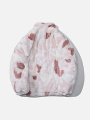 Tie Dye Angel Bunny Label Sherpa Coat