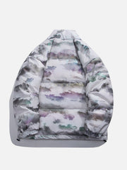 Tie Dye Camouflage Winter Coat