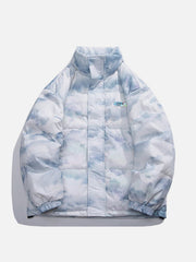 Tie Dye Camouflage Winter Coat