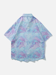 Tie Dye Gradient Short Sleeve Shirt