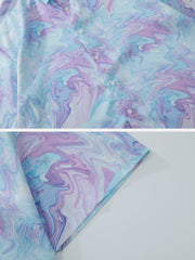 Tie Dye Gradient Short Sleeve Shirt