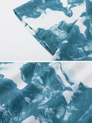 Tie Dye Marbling Short Sleeve Shirts