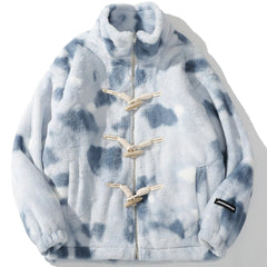 Tie Dye Sherpa Winter Coat