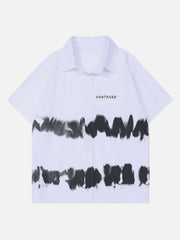 Kurzarmhemd mit Batikmuster