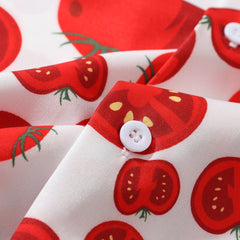 Tomato Print Short Sleeve Shirt