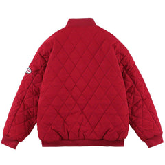 Handtuch-Wintermantel mit Buchstabenstickerei