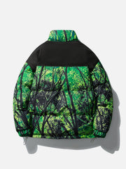 Tree Pattern Winter Coat