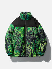 Tree Pattern Winter Coat