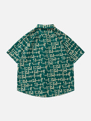 Vintage Clashing Colours Short Sleeve Shirts