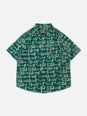 Vintage Clashing Colours Short Sleeve Shirts