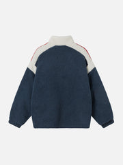 Vintage Contrast Sherpa Coat