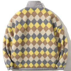 Vintage Diamantbär Sherpa Mantel