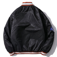 Baseballjacke mit Vintage-Stickerei