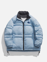 Wintermantel mit Vintage-Farbverlaufsdruck