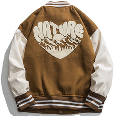 Vintage High School Jacket Flocked Heart