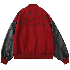 Vintage Letterman Jacket Embroidery Graphic