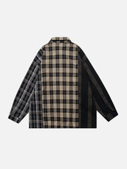 Vintage Patchwork Long Sleeve Shirt