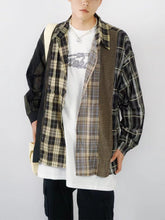 Vintage Patchwork Long Sleeve Shirt