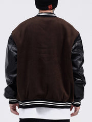 Vintage Patchwork PU Jacket