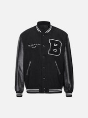 Vintage Patchwork PU Jacket
