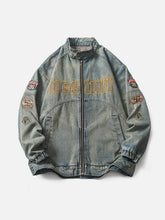 Vintage Racing Jeansjacke
