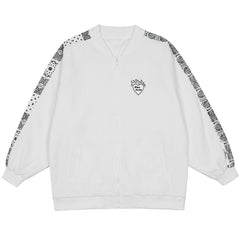 Jacke mit seitlichem Bandanna-Print im Vintage-Stil