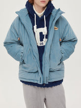 Vintage Solid Color Corduroy Winter Hooded Coat