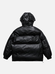 Vintage Solid Gloss Winter Coat