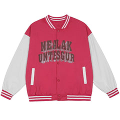 Vintage Aufkleber mit Diamant-Buchstaben Varsity Jacke