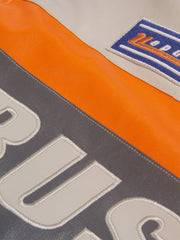 Vintage Streifen Patchwork Wintermantel