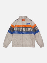 Vintage Stripe Patchwork Winter Coat