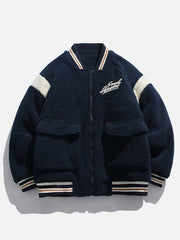 Vintage Varsity Sherpa Winter Coat