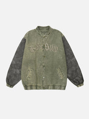 Vintage Wash Embroidered Jacket