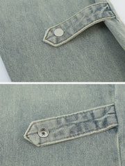 Vintage Washed Side Lock Jeans
