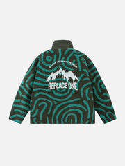 Manteau sherpa vintage à motif zèbre