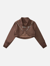 Jacke im Vintage-Reißverschluss-Design