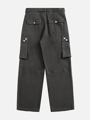 Waistband Multi-Pocket Cargo Pants
