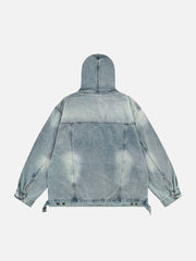 Washed Denim Hoodie