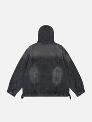 Washed Denim Hoodie