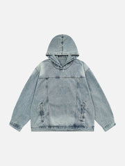Washed Denim Hoodie