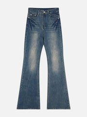 Washed Flare Jeans