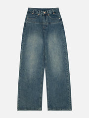 Washed Wide Leg Jeans