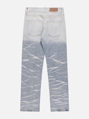 Water Ripple Gradient Jeans